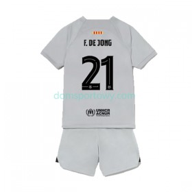Koszulka FC Barcelona Frenkie de Jong 21 Dziecięcy Trzeci Koszulki Piłkarskie 2022-2023 Krótki Rękaw